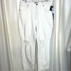 Earnest Sewn New York Carpenter Distressed Button Fly Jeans